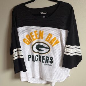 Women’s Crop Top Green Bay Packers Mesh Jersey XL